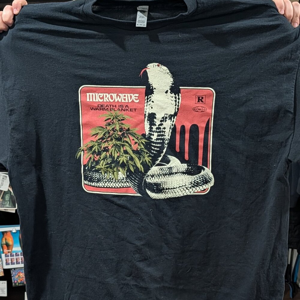 Microwave - Death is a Warm Blanket - Snake -  Pop Punk T-Shirt - Size XXL